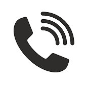 istock Phone with waves symbol icon - black simple, isolated - vector stock illustration 1180028723
