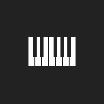 Pole total engine Piano Keyboard Icon Logomusic Design Template Stock Illustration - Download  Image Now - Piano, Vector, Logo - iStock