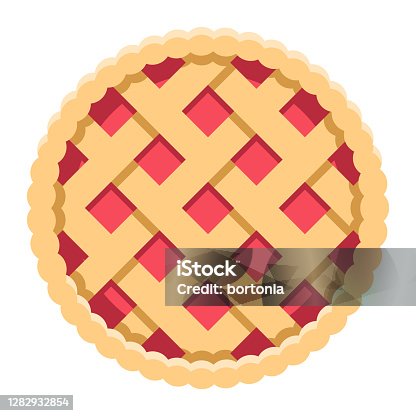 istock Pie Icon on Transparent Background 1282932854