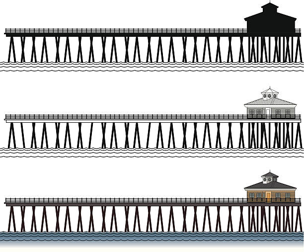 桟橋 - 桟橋点のイラスト素材／クリップアート素材／マンガ素材／アイコン素材