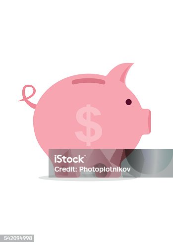 istock Piggy bank finance saving. Investment planning concept money box. 542094998