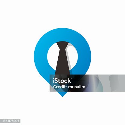 istock Pin Job Logo Template Design 1331174097