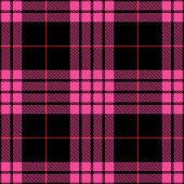 Pink, black and red Scottish tartan plaid seamless textile pattern background.