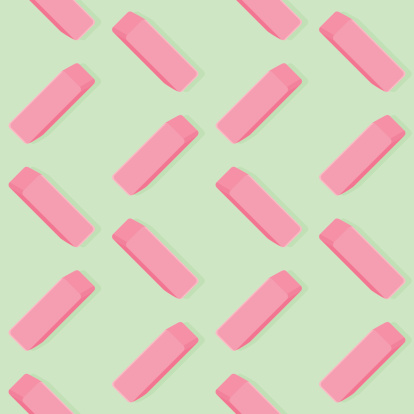 Pink Eraser Seamless Pattern