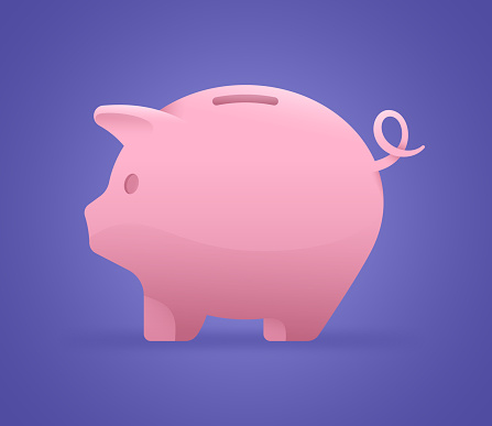 Pink Piggy Bank Savings Financial Symbol