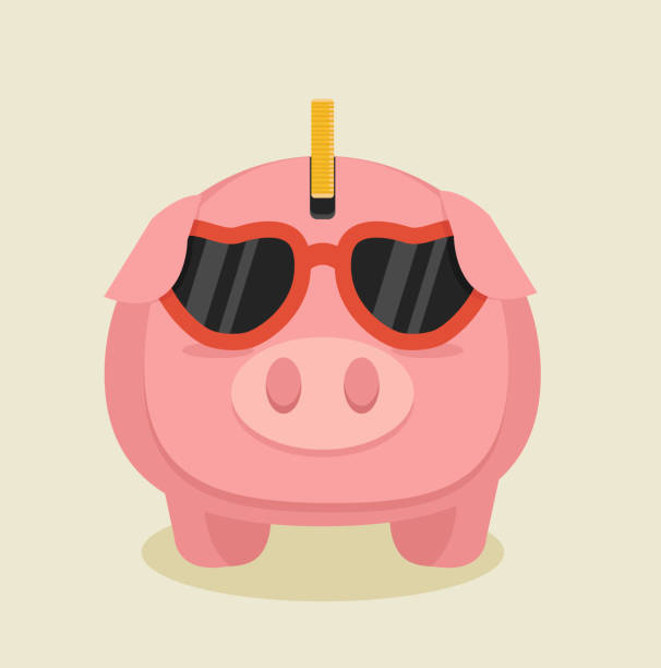 Best Glass Piggy Bank Illustrations, Royalty-Free Vector Graphics