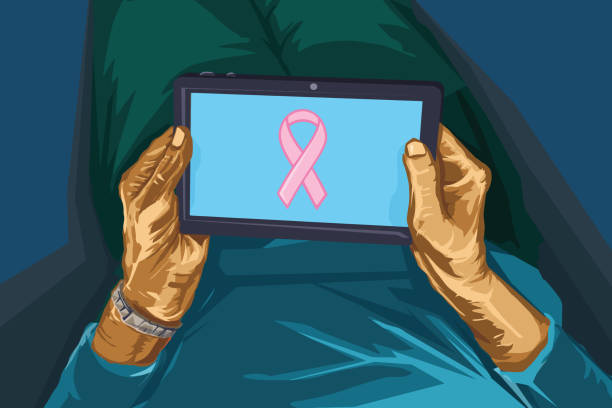 illustrazioni stock, clip art, cartoni animati e icone di tendenza di nastro rosa per la consapevolezza del cancro al seno - stankovic
