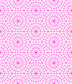 Pink Seamless Minimalist Modern Geometric Pattern on White Background. Clean Modern Wallpaper with Bright Color. Lisbon Arabic Geometric Tile, Mediterranean Ornament.