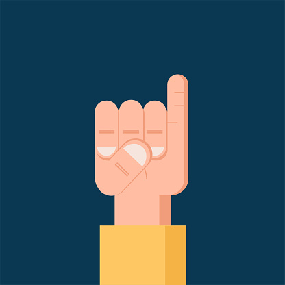 Pinky Finger Flat Icon Isolated Vector Symbol Stock Illustration ...