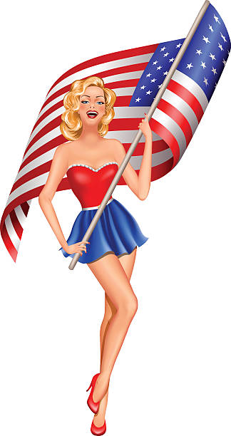 5ftx3ft Lady Pin-Up Girl FLAG  Banner 90x150cm 