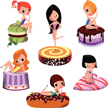 Pin-up girls and Large Cakes.