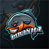istock Piranha mascot design 1212506023