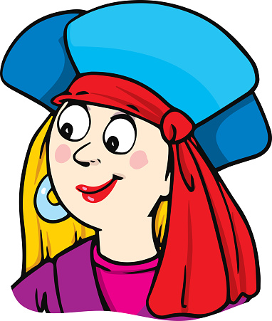 Pirate girl portrait
