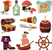 istock Pirate Icons. 165807533
