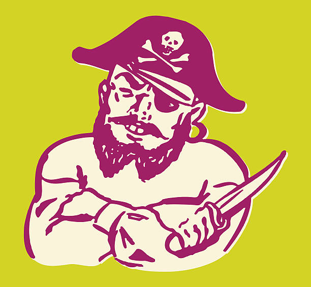 illustrazioni stock, clip art, cartoni animati e icone di tendenza di pirata - unkind