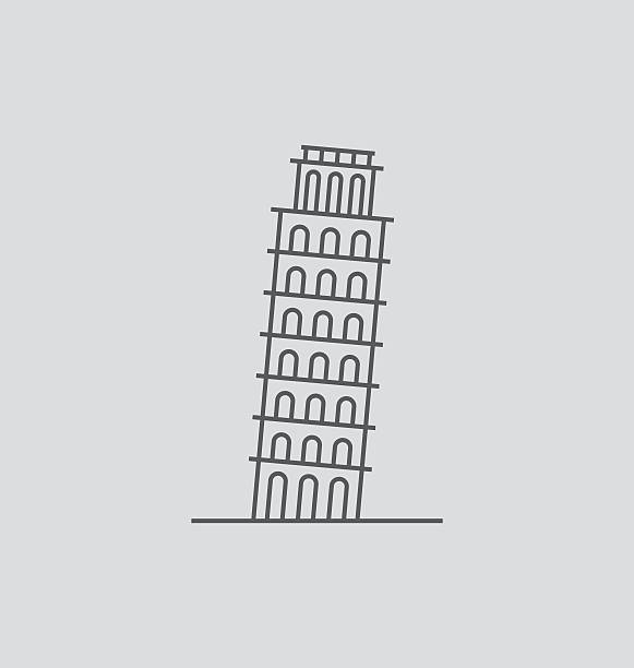 Pisa Tower Vector Art Icons And Graphics For Free Download
