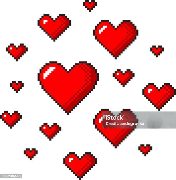 Pixel Heart Download Free Vectors Clipart Graphics