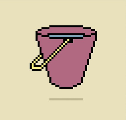Pixel Bucket illustration