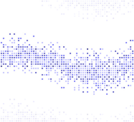 blue broken pixels flowing gradient background