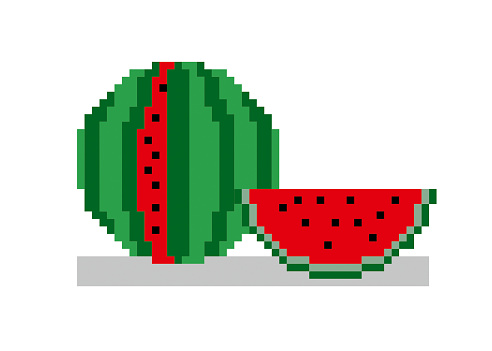 Pixel watermelon
