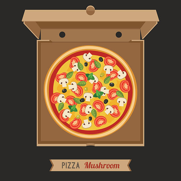 Royalty Free Pizza Box Clip Art, Vector Images