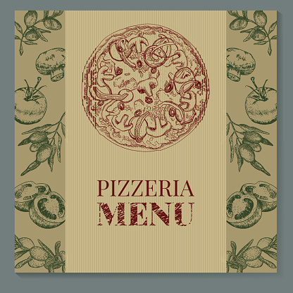 Pizzeria menu template