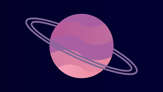 planet on universe background
