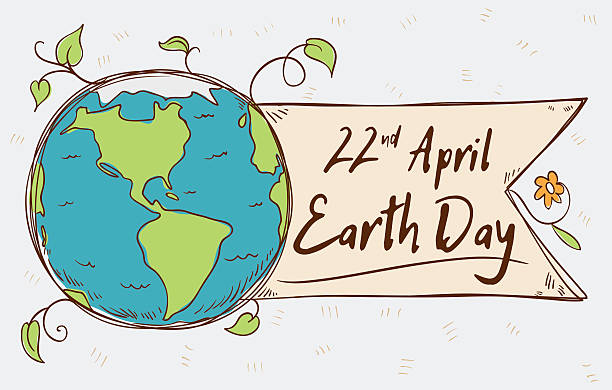 ilustrações de stock, clip art, desenhos animados e ícones de planeta marca de dia da terra em estilo sarrabisco - natural organic doodle tag