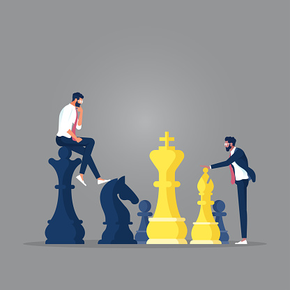 Planning and Strategy for Business concept, Business like a chess game