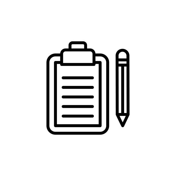 Planning icon in vector. Logotype  agreement stock illustrations