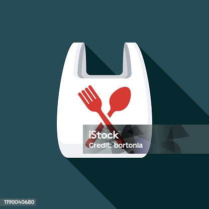 istock Plastic Bag Food Delivery Icon 1190040680