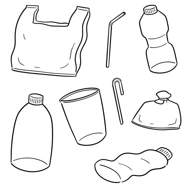 Drawing Of Plastic Bag Illustrations, Royalty-Free Vector Graphics