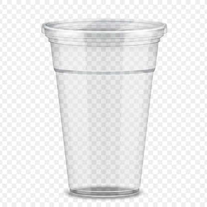 Plastic takeaway cup
