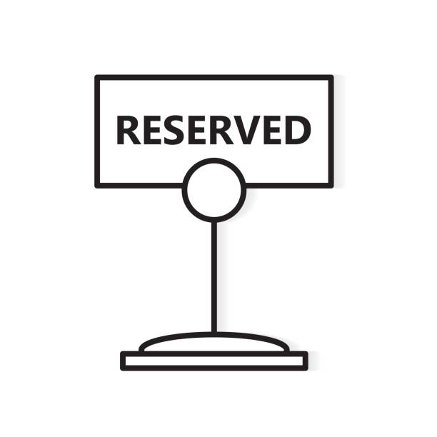 1,754 Reserved Sign Illustrations & Clip Art - iStock
