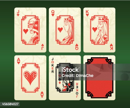 istock Playing cards (hearts) 456584027