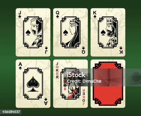 istock Playing cards (spades) 456584037