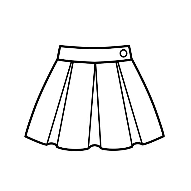 Flared Skirt Illustrations Illustrations, Royalty-Free Vector Graphics ...