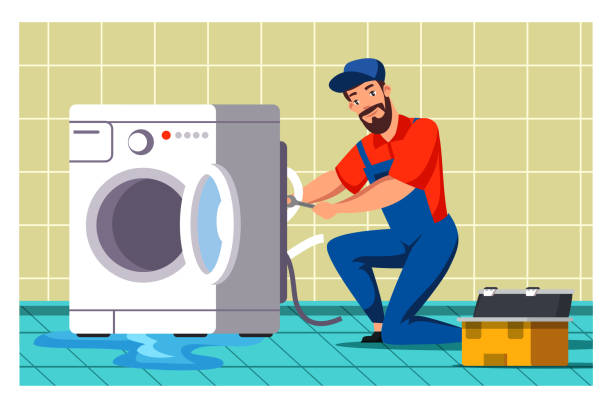 1 020 Washing Machine Repair Illustrations Clip Art Istock