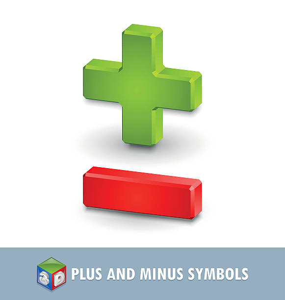 plus und minus symbole - plus minus stock-grafiken, -clipart, -cartoons und -symbole