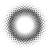 istock Plus shapes in circular pattern, radial  dependent size 1356389051