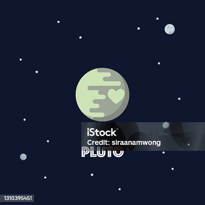 istock Pluto on space background 1310395451