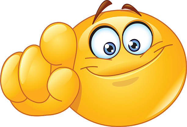 Pointing at you emoticon Emoticon pointing at you wanted signal stock illustrations
