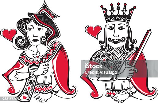 istock poker card king and gueen 95816720