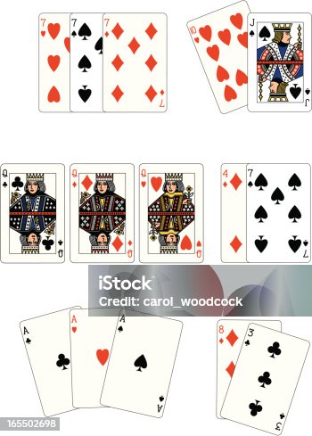 istock Poker Three of a kind 165502698