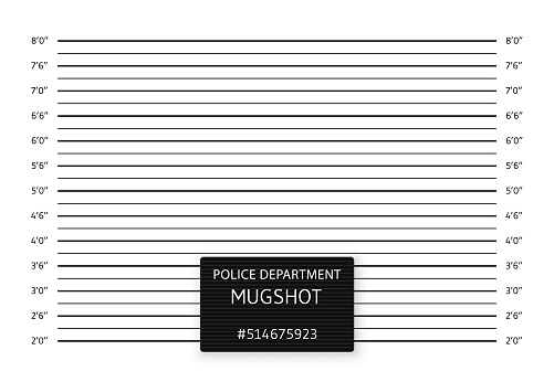 Police lineup or mugshot background. Vector illustration