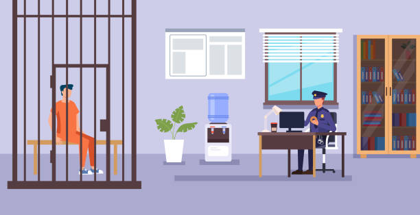 Best Interrogation Room Illustrations Royalty Free Vector