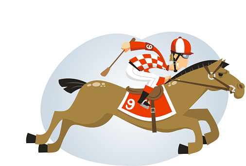 Polo Jockey riding horse