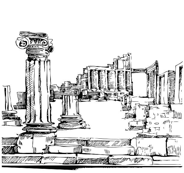 illustrazioni stock, clip art, cartoni animati e icone di tendenza di pompei, italia - pompei