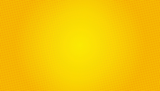 Pop Art background. Retro dotted background. Vector illustration. Halftone yellow pop art.