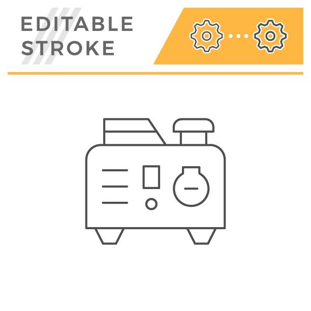 Line Art Generator : Royalty free diesel generator clip art vector images
